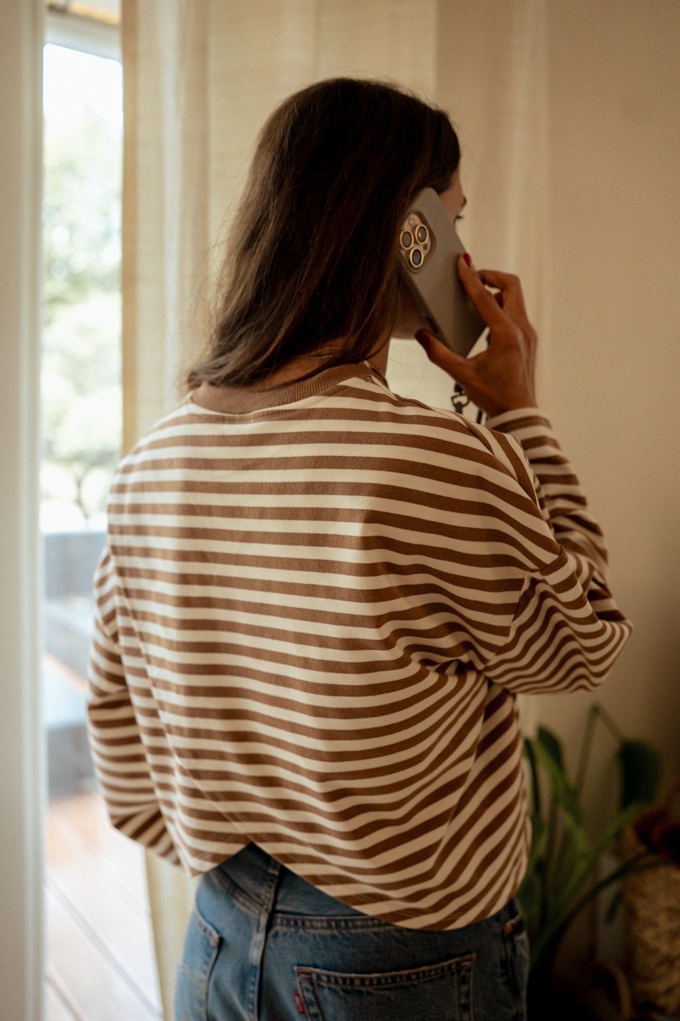 Bluza Lumina Beige Stripes
