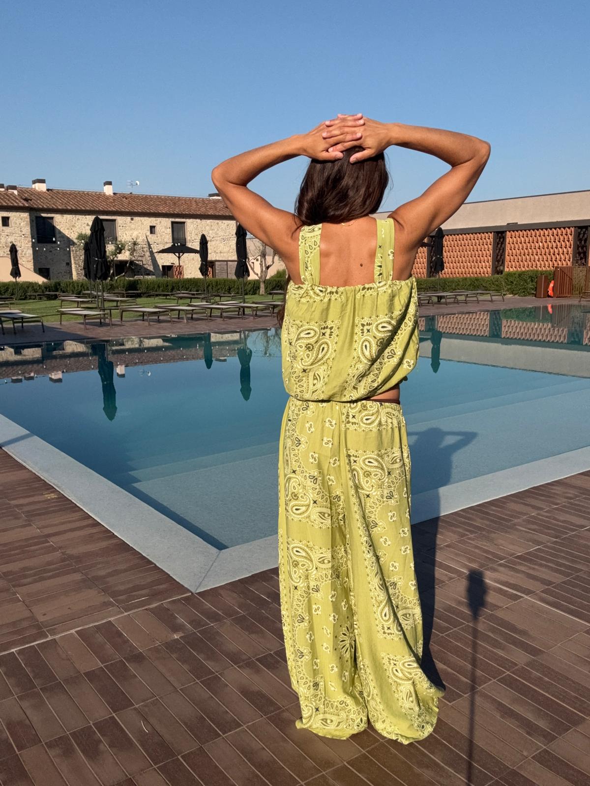 Spodnie Paisley Green