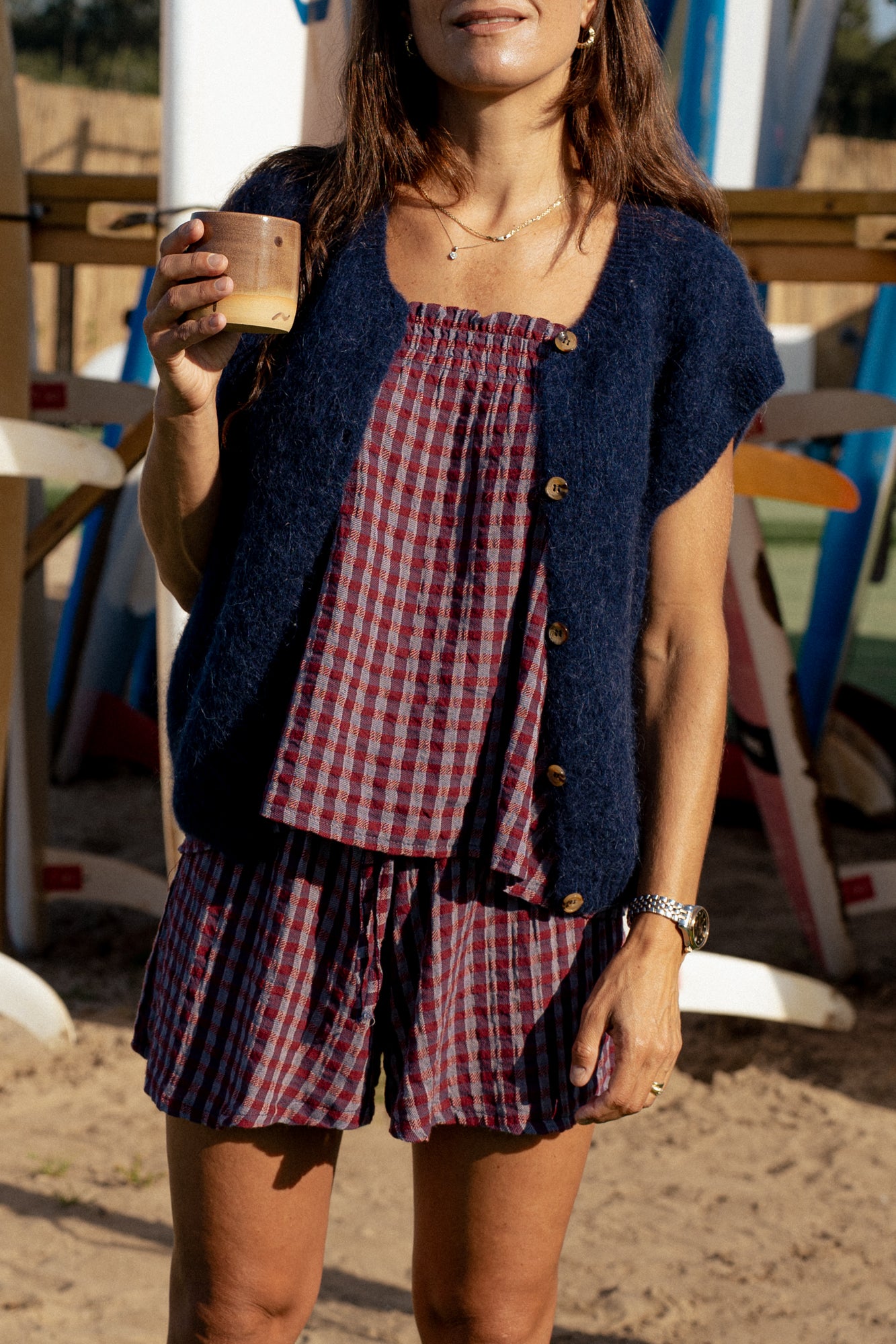 Sweter Pure Short Denim